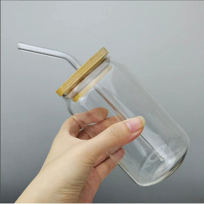 数量限定｜PureSip™ 竹フタ付きエコガラスカップ