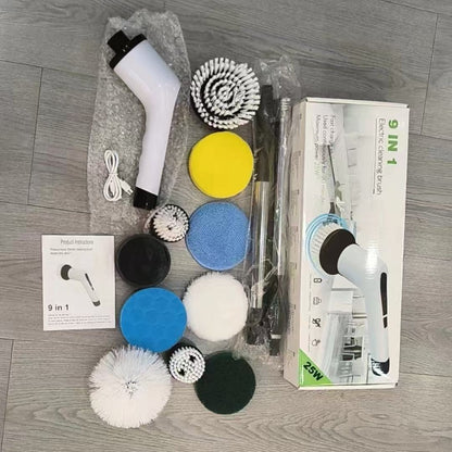 残りわずか！売上NO.1】CleanSpin 9in1電動クリーニングブラシ