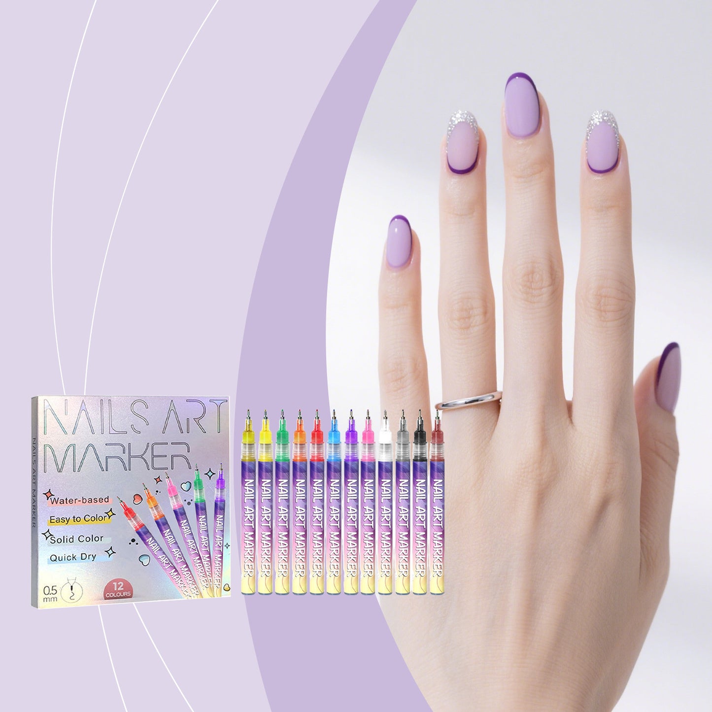 Nail Art Marker™｜思いのままに描けるセルフネイル用カラーペン