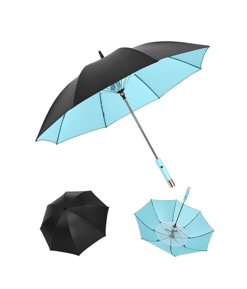 AirBrella™｜USB充電式ファン付き傘｜晴雨兼用・暑さ対策に最適！