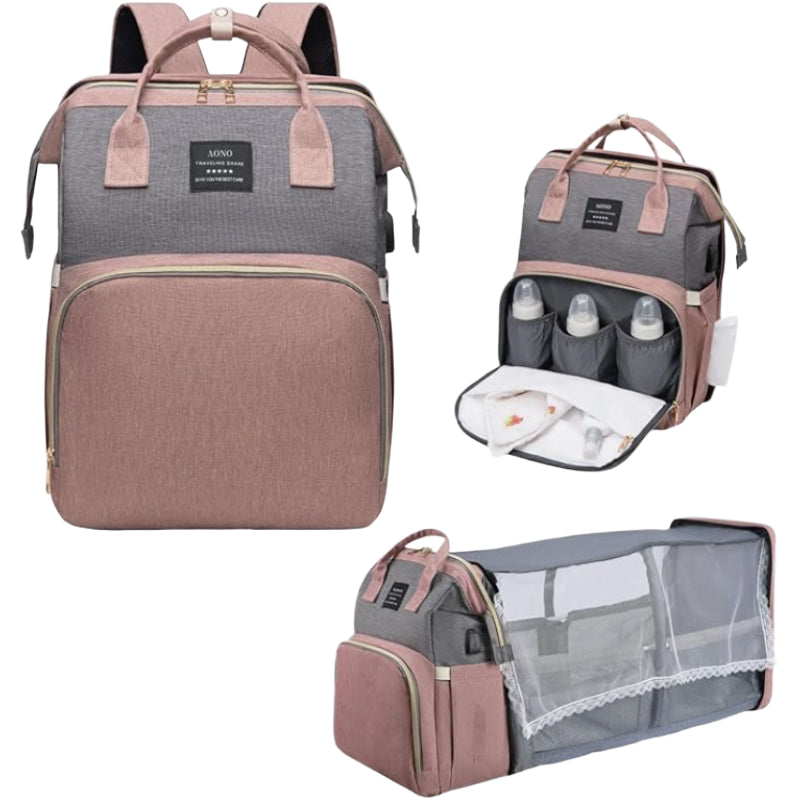 MomiPort™｜どこでも赤ちゃんと快適に過ごせる、ベビーベッド付きマザーズバッグ