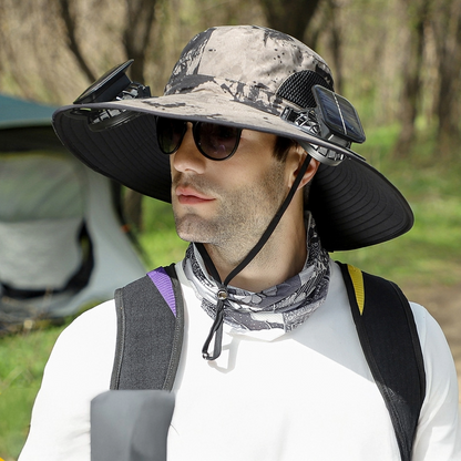 涼風ダブルファン帽™ - 猛暑でも涼しく快適！ダブルファン搭載・超軽量のひんやり日除け帽子