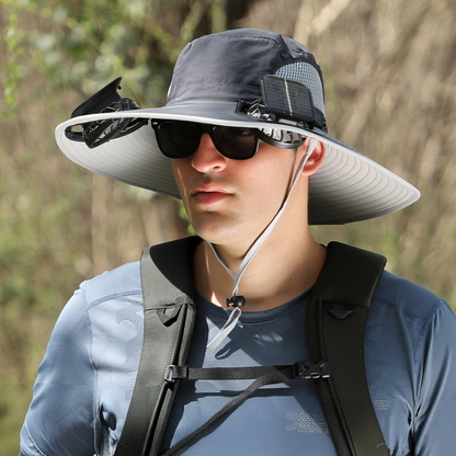 涼風ダブルファン帽™ - 猛暑でも涼しく快適！ダブルファン搭載・超軽量のひんやり日除け帽子