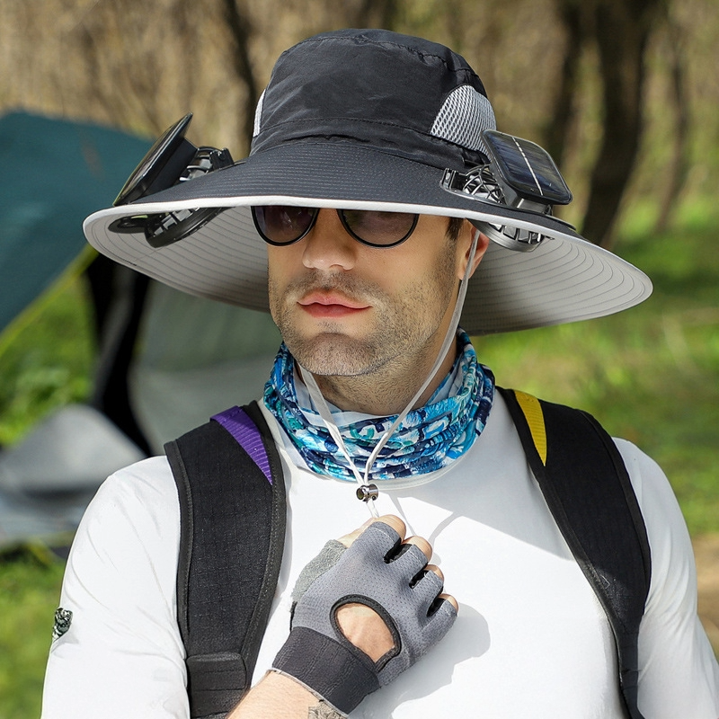 涼風ダブルファン帽™ - 猛暑でも涼しく快適！ダブルファン搭載・超軽量のひんやり日除け帽子