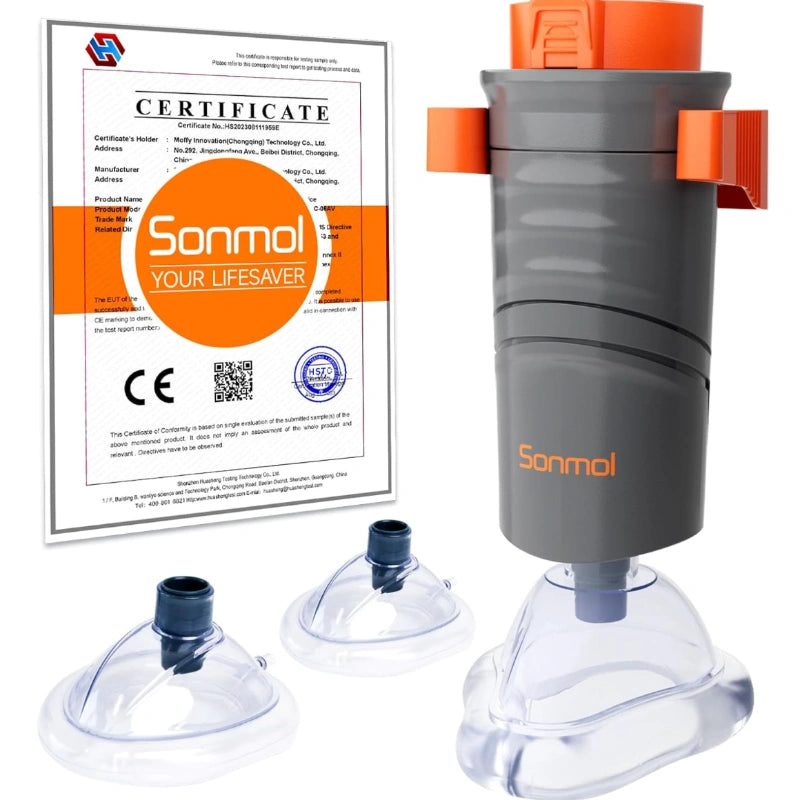 Sonmol｜家庭用・命を守る窒息対策器！窒息防止デバイス 携帯用 3サイズマスク付き（大人・子供対応）