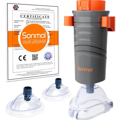Sonmol｜家庭用・命を守る窒息対策器！窒息防止デバイス 携帯用 3サイズマスク付き（大人・子供対応）