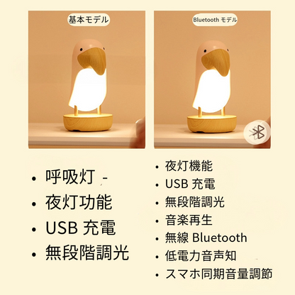 🕊️ GlowBird™｜Bluetoothスピーカー内蔵の癒し系ランプ – 暖かい灯りとやさしい音の可愛いインテリア