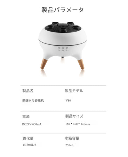 癒しと美しさを一台で。幻想的なアロマ加湿器 JellyJelly™