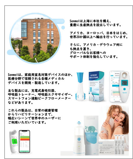 Sonmol｜家庭用・命を守る窒息対策器！窒息防止デバイス 携帯用 3サイズマスク付き（大人・子供対応）